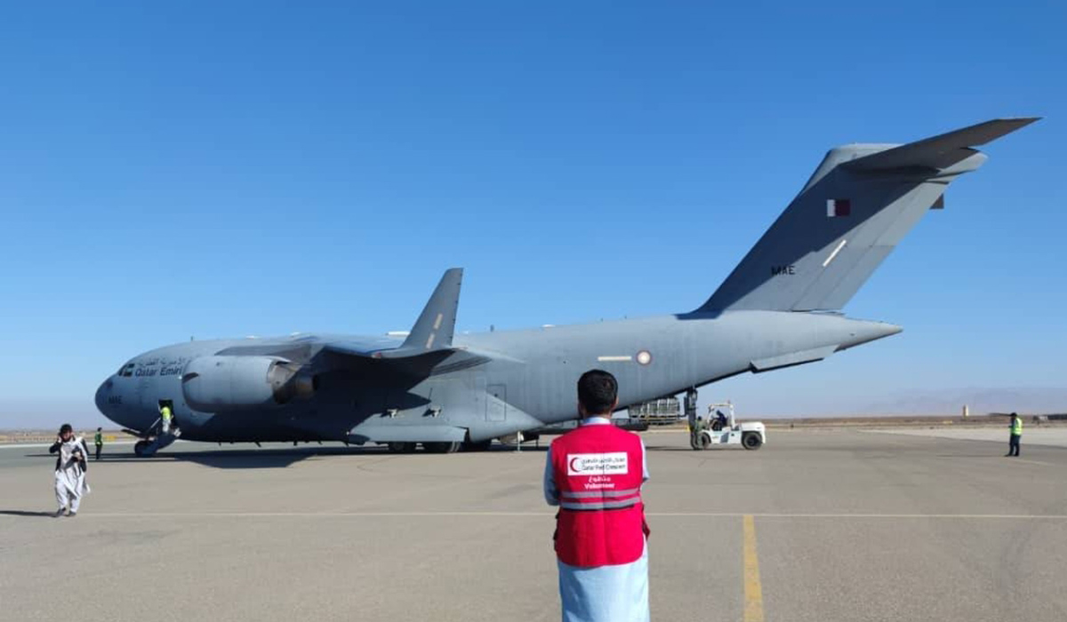 Two Qatari planes arrive in Herat carrying aid for Afghan earthquake victims